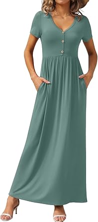 elegant button front maxi dress elegant button front maxi dress