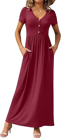 elegant button front maxi dress elegant button front maxi dress